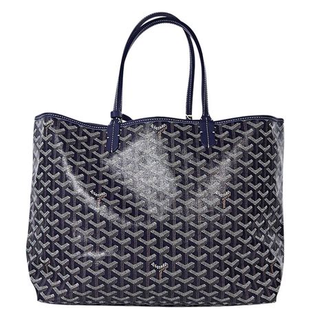 goyard navy tote saks|goyard canvas bag.